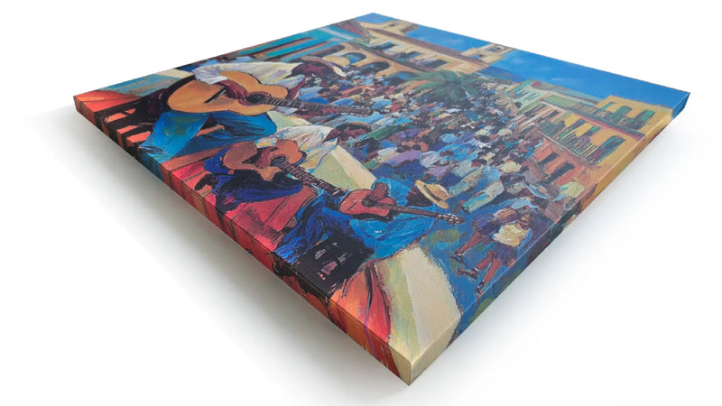 W.CAは両面キャンバスとして表面と側面を表現