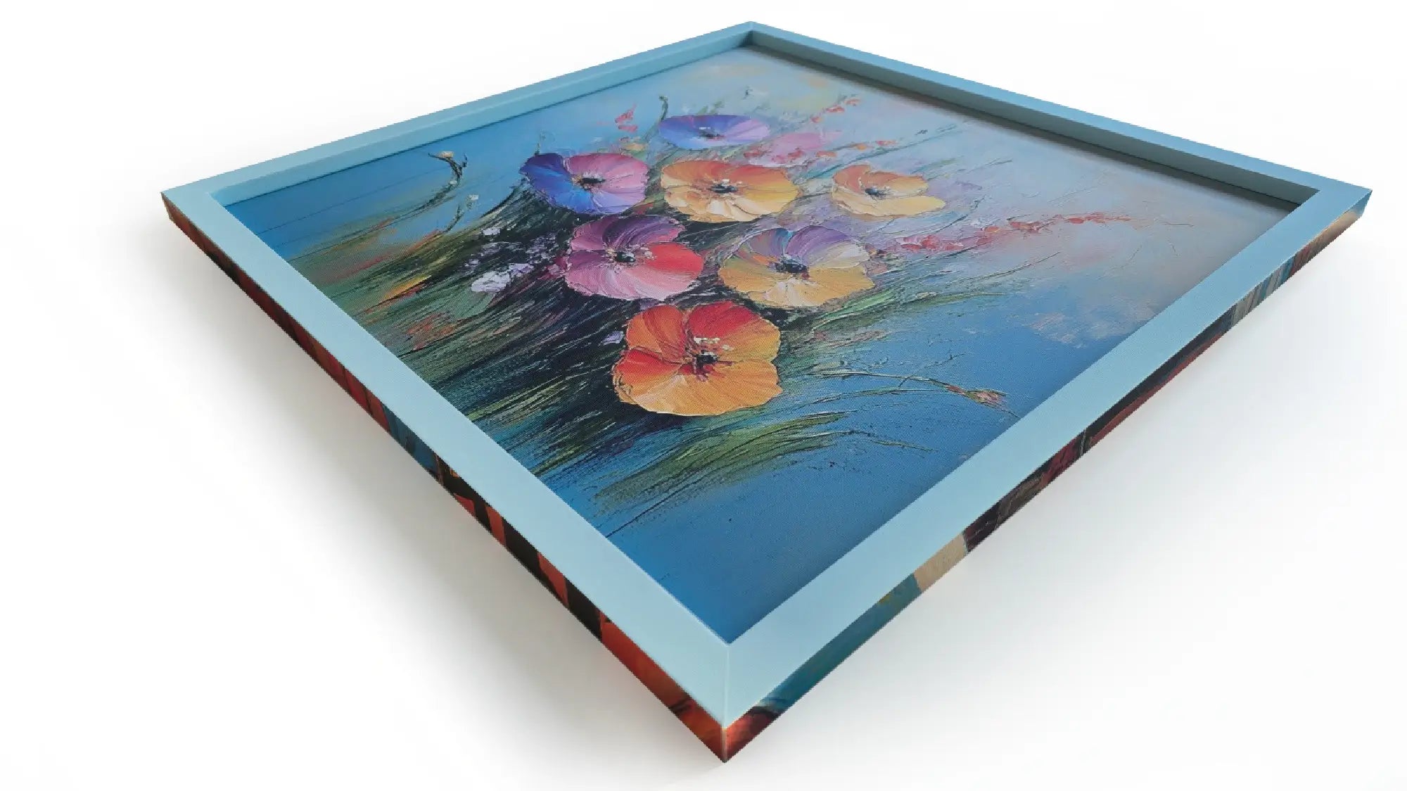 W.CAは両面キャンバスとして裏面と側面を表現