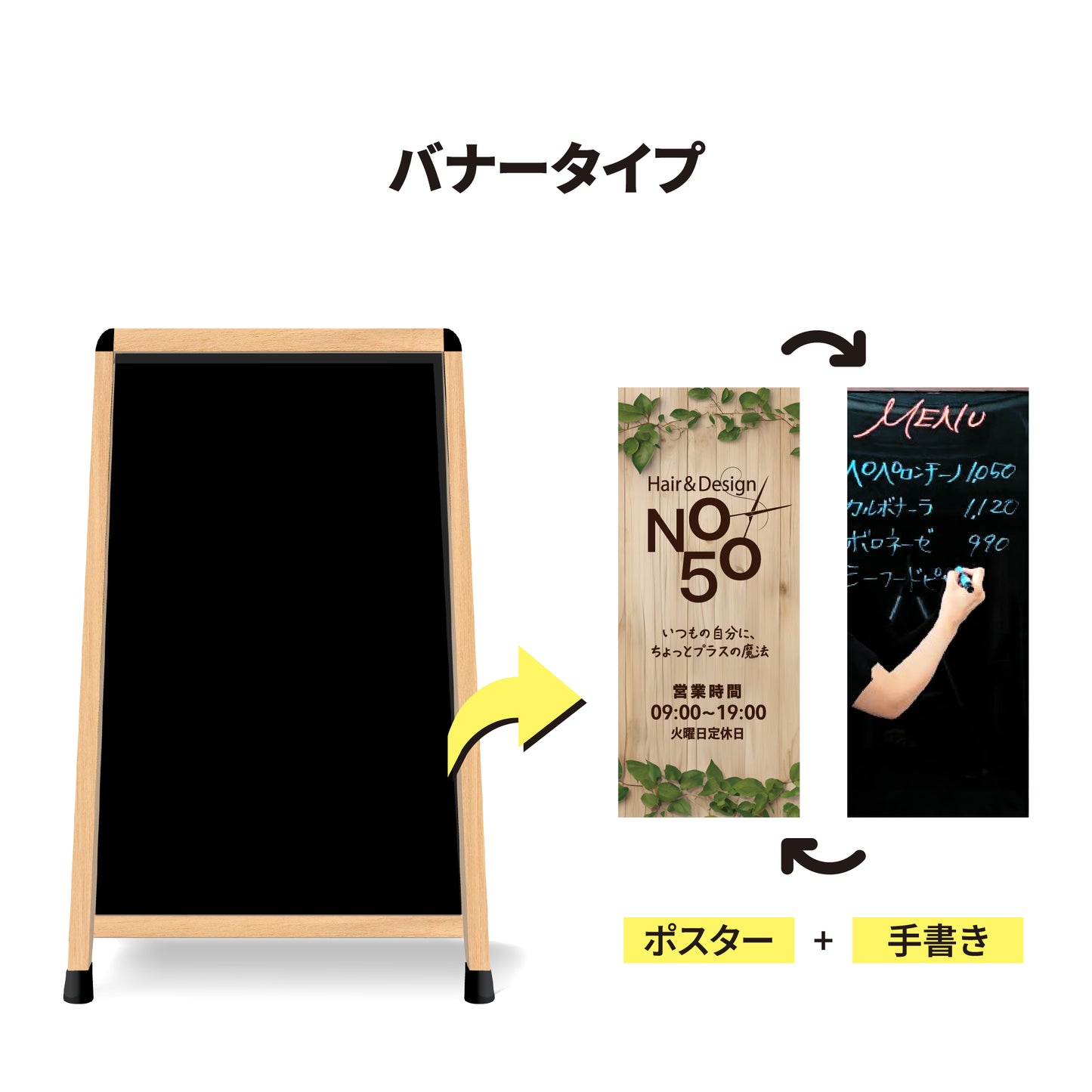 ポスター ＋ ブラックボードの兼用