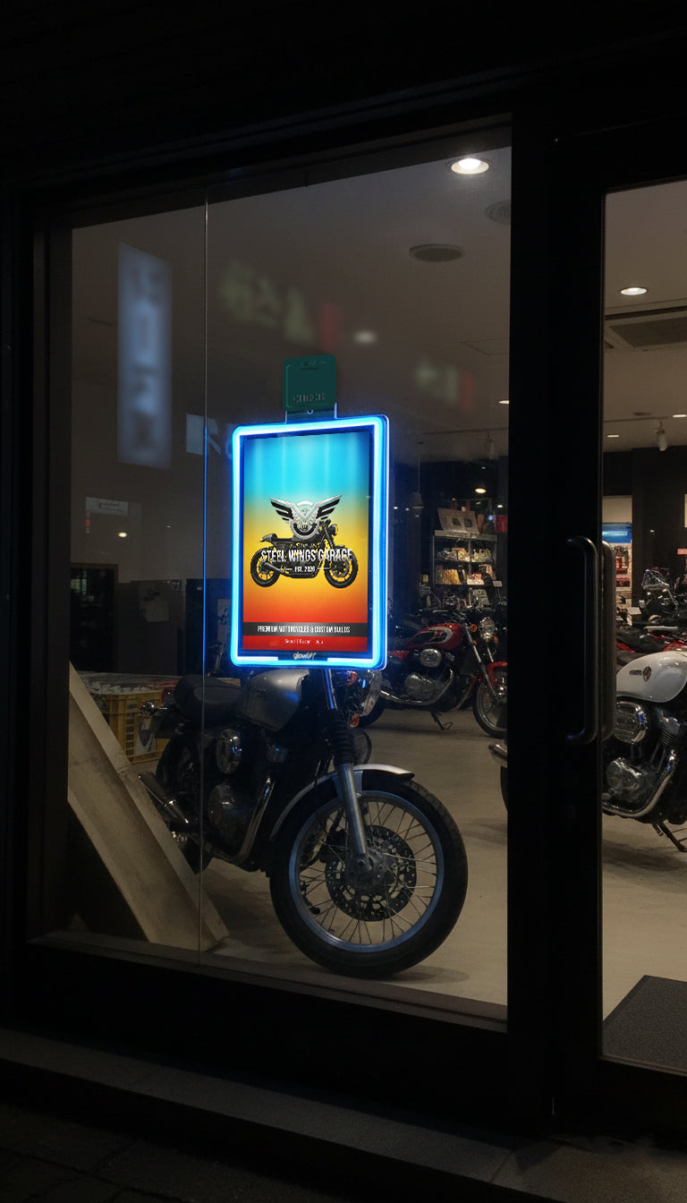 ネオン×LED看板｜glowN(縦 - A4, A3)