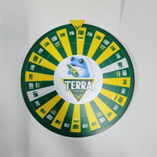 簡単に持ち歩けるプロモーション販促用ルーレット,軽量,展示場,イベント会場