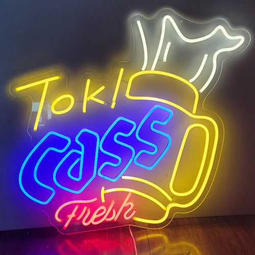 生ビールの泡を具象化したLEDネオンサイン,オーダーメイド,歓楽施設,バー・居酒屋