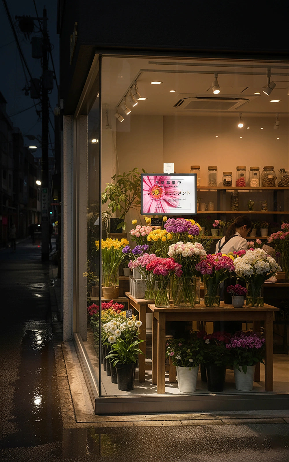 ウィンドウサイン - LED看板 | Wtalk (横 - A4, A3)