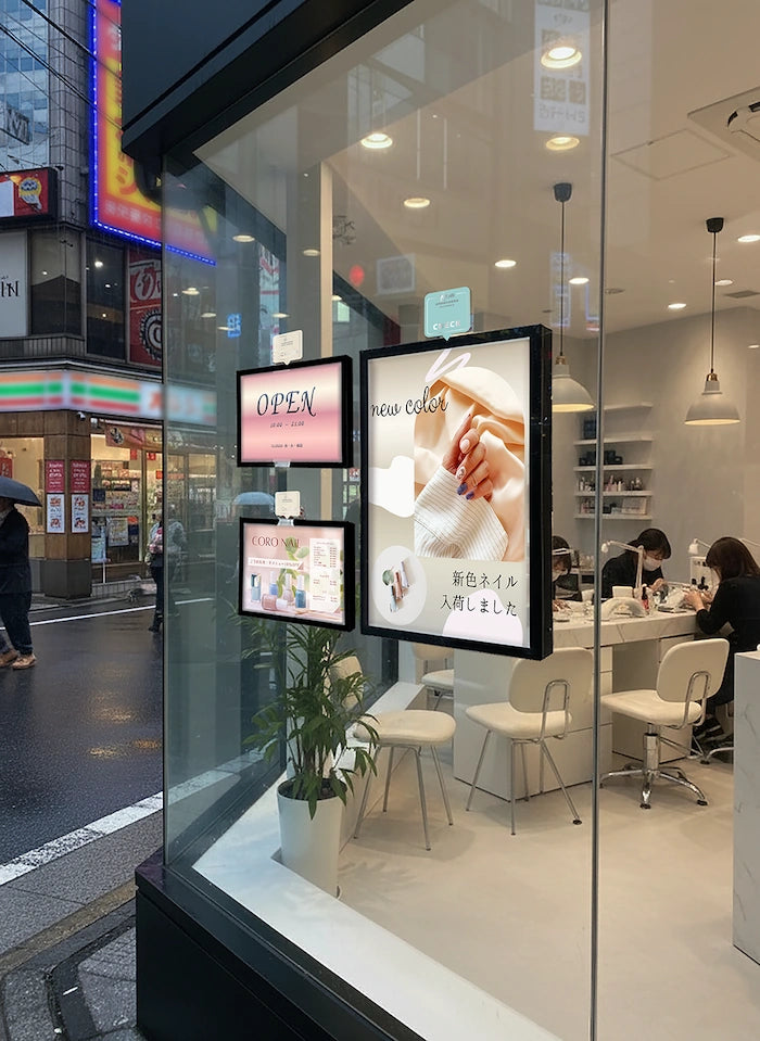 ウィンドウサイン - LED看板 | Wtalk (縦 - A4, A3)