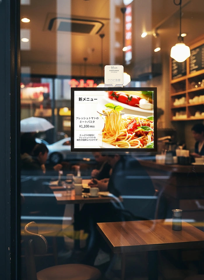 ウィンドウサイン - LED看板 | Wtalk (横 - A4, A3)