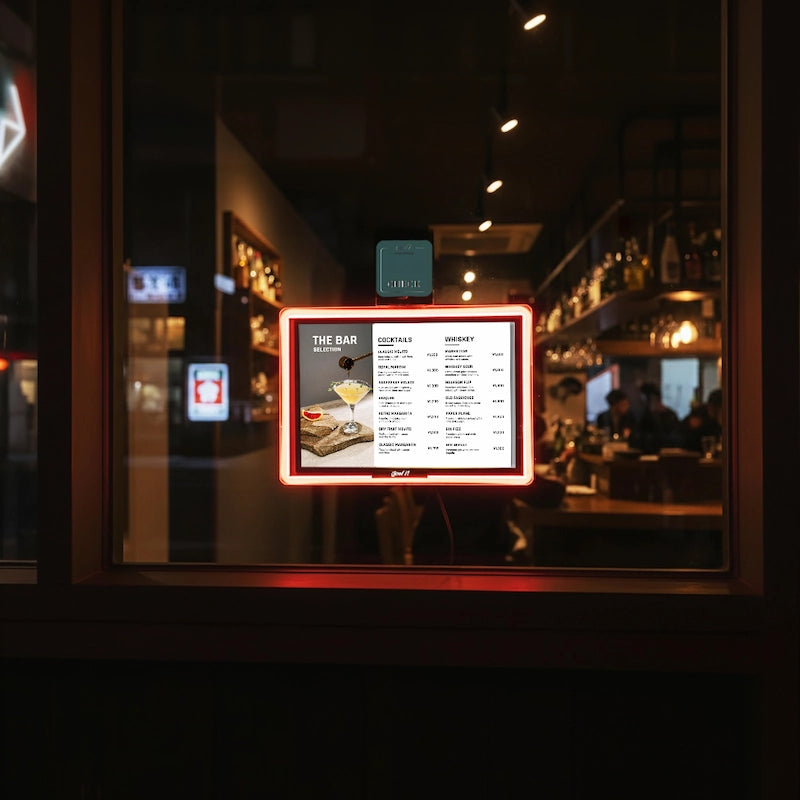 ネオン×LED看板｜glowN (横 - A4, A3)