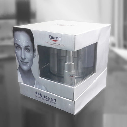 ユーセリン,特別プロモーションパッケージ,ヘアライン柄,ショッピングモール,百貨店,フランチャイズドラッグストア,商業施設