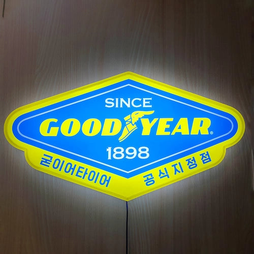 グッドイヤータイヤ,全体照明,自由形状ライト,FFL,タイヤ専門店,ディーラー,カーショップ,カーケアショップ