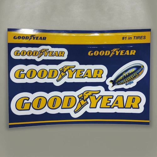 グッドイヤー,ロゴとキャラクターを車の装飾用として貼り付ける色褪せしないステッカー