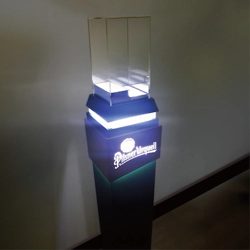 ピルスナーウルケルビールの木材とアクリルを組み合わせた電飾ディスプレイスタンド,バー・居酒屋,飲食店